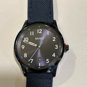 MVMT Field Watch With 41mm NavyBlue Face & NavyBlue Fabric Band